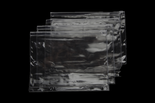 4 Pack Zippered Clear Pouch